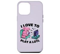 I Love to Play Alotl Axototl Jeu vidéo Amusant Coque pour iPhone 12 Pro Max