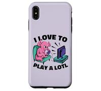 I Love to Play Alotl Axototl Jeu vidéo Amusant Coque pour iPhone XS Max