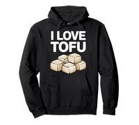 I Love Tofu Vegan Food Lover Humour Sweat à Capuche