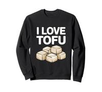 I Love Tofu Vegan Food Lover Humour Sweatshirt