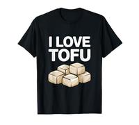 I Love Tofu Vegan Food Lover Humour T-Shirt