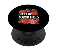 I Love Tomates Fresh Vegetable Passion PopSockets PopGrip Adhésif