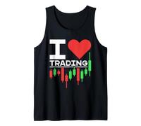 I Love Trading - Candlestick Chart Trader Design Vieilli Débardeur