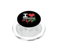 I Love Trading - Candlestick Chart Trader Design Vieilli PopSockets PopGrip pour MagSafe