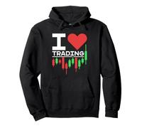 I Love Trading - Candlestick Chart Trader Design Vieilli Sweat à Capuche