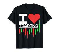 I Love Trading - Candlestick Chart Trader Design Vieilli T-Shirt