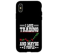 I Love Trading - Investisseur Amusant de Trading d'argent Coque pour iPhone X/XS