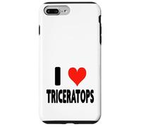 I Love Triceratops - Dinosaure en Forme de cœur, paléontologue Coque pour iPhone 7 Plus/8 Plus