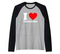 I Love Truckers Manche Raglan