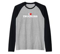I Love Truckers Manche Raglan