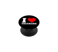 I Love Truckers PopSockets PopGrip Adhésif