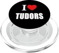 I Love Tudors for History Student Teachers and Historians. PopSockets PopGrip pour MagSafe