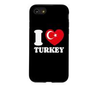 I Love Turkey J'aime La Turquie Drapeau Turc Coque pour iPhone SE (2020) / 7/8