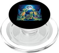 I Love Turtles Sea Costume Trois Tortues hurlant à la lune PopSockets PopGrip pour MagSafe