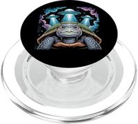I Love Turtles Sea Selfie avec des OVNIS extraterrestres Tortue bizarre PopSockets PopGrip pour MagSafe