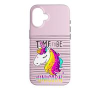 I Love Unicorns, Funny Cute Illustration Unicorn Graphic Coque pour iPhone 16