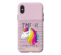 I Love Unicorns, Funny Cute Illustration Unicorn Graphic Coque pour iPhone X/XS