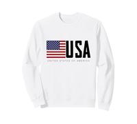 I Love USA, Enjoy Cool USA United States of America Flag Sweatshirt