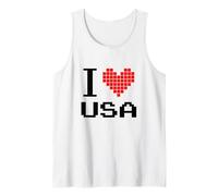 I Love USA, Enjoy Patriotic United States of America USA Débardeur