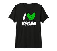 I Love Vegan - Plant Based Gift Vegetarian T-Shirt Haut de Gamme