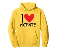 I Love Vicente Nom personnalisé Homme Guy BFF Friend Heart Sweat à Capuche