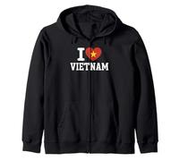I Love Vietnam Heart Vietnamese Roots Sweat à Capuche