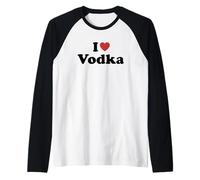 I Love Vodka Manche Raglan