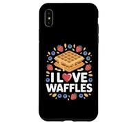I Love Waffles Berry Breakfast Delight Morning Coque pour iPhone XS Max