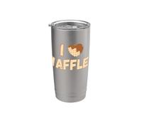 I Love Waffles | Gaufres au chocolat en forme de cœur Gobelet isotherme en acier inoxydable double paroi