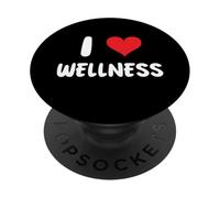 I Love Wellness - Thérapie, Soins personnels, Pleine Conscience PopSockets PopGrip Adhésif