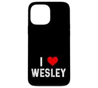 I Love Wesley Cœur Vieilli Coque pour iPhone 13 Pro Max