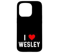 I Love Wesley Cœur Vieilli Coque pour iPhone 15 Pro