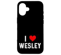 I Love Wesley Cœur Vieilli Coque pour iPhone 16