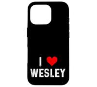 I Love Wesley Cœur Vieilli Coque pour iPhone 16 Pro