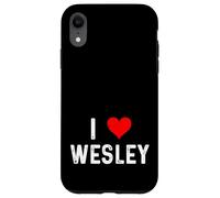 I Love Wesley Cœur Vieilli Coque pour iPhone XR