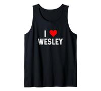 I Love Wesley Cœur Vieilli Débardeur