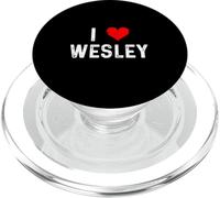 I Love Wesley Cœur Vieilli PopSockets PopGrip pour MagSafe
