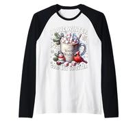 I Love Winter Accessories for Women Girls with Hot Cocoa Manche Raglan
