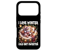 I Love Winter Graphic for Kitten Mom with Cute Christmas Cat Coque pour iPhone 17 Pro