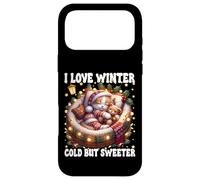 I Love Winter Graphic for Kitten Mom with Cute Christmas Cat Coque pour iPhone 17 Pro Max