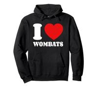 I Love Wombats J'aime Les Wombats Sweat à Capuche