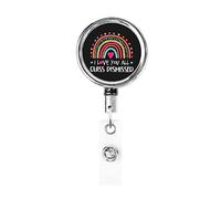 I Love You All Class Dismissed Last Day of School Porte-badge rétractable Reel Clip Id Card Holder forNurse Student Office Worker