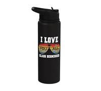 I Love You All Class Dismissed Last Day Of School Teacher Stainless Steel Insulated Water Bottle