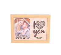 I LOVE YOU (C) - Cadre avec description. A accrocher au mur ou à poser sur une étagère. Portrait, Photographie, Photo, Image, Cadeau, Décoration.