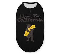 I Love You California Dog Shirts T-Shirts d'été pour Animaux de Compagnie Débardeur Doux sans Manches Vêtements pour Animaux de Compagnie pour Petits Chiots et Chats