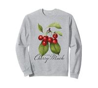 « I Love You Cherry Much » Cerises botaniques rétro Sweatshirt