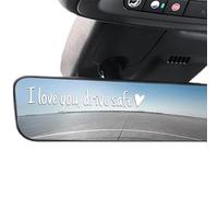 i love you drive safe aufkleber,autocollant pour rétroviseur « i love you driving safe »,autocollants mignons pour vitres de véhicule, cadeau de Noël, de Saint-Valentin pour la-C||4PCS
