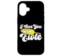 I Love You Elote Corn on The COB Funny Mexican Food Coque pour iPhone 16