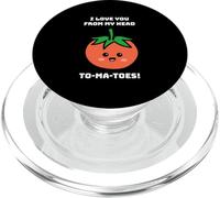 I Love You from My Head to-Ma-Toes (Dessin animé Tomate) PopSockets PopGrip pour MagSafe