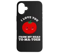 I Love You from My Head Tomatoes Figurine de Jardin Coque pour iPhone 16 Plus